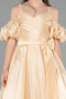 Abendkleid für Kinder Lang Gold ABU5912