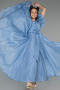 Abendkleid für Kinder Lang Blau ABU5912