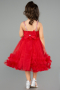 Abendkleid für Kinder Kurz Rot ABK2567