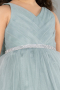 Abendkleid für Kinder Kurz Minzgrün ABK2567