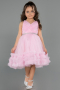 Abendkleid für Kinder Kurz Puder ABK2567