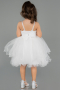 Abendkleid für Kinder Kurz Weiß ABK2569