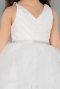 Abendkleid für Kinder Kurz Weiß ABK2569