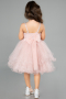Abendkleid für Kinder Kurz Altrosa ABK2569
