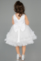 Abendkleid für Kinder Kurz Weiß ABK2570