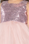 Abendkleid für Kinder Kurz Puder ABK2570