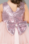 Abendkleid für Kinder Kurz Puder ABK2570