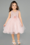 Abendkleid für Kinder Kurz Altrosa ABK2571