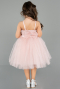 Abendkleid für Kinder Kurz Altrosa ABK2571