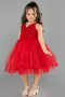 Abendkleid für Kinder Kurz Rot ABK2571