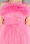Abendkleid für Kinder Vorne Kurz-Hinten Lang Rosa ABO130