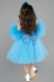 Abendkleid für Kinder Kurz Blau ABK2572