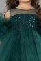 Abendkleid für Kinder Kurz Grün ABK2572