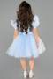 Abendkleid für Kinder Kurz Blau ABK2575