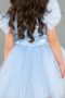 Abendkleid für Kinder Kurz Blau ABK2575