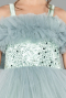 Brautkleid für Kinder Lang Minzgrün ABG178