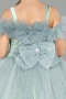Brautkleid für Kinder Lang Minzgrün ABG178