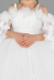 Brautkleid für Kinder Lang Weiß ABG179