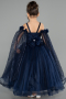 Brautkleid für Kinder Lang Marineblau ABG179