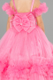 Brautkleid für Kinder Lang Rosa ABG183