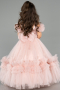 Brautkleid für Kinder Lang Puder ABG183