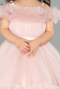 Brautkleid für Kinder Lang Puder ABG183