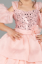 Brautkleid für Kinder Lang Puder ABG184