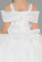 Brautkleid für Kinder Lang Satin Weiß ABG175