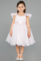 Abendkleid für Kinder Lang Puder ABU3722