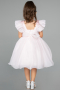 Abendkleid für Kinder Lang Puder ABU3722