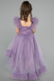 Abendkleid für Kinder Lang Lavendel ABU4239
