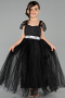 Abendkleid für Kinder Lang Schwarz ABU3566