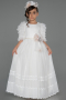 Abendkleid für Kinder Lang Weiß ABU3046