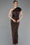 Braun Partykleid Midi ABK2337