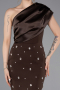 Braun Partykleid Midi ABK2337