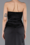 Abschlusskleid Lang Satin Schwarz ABU5923