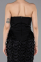 Abendkleid Lang Schuppig Schwarz ABU5919