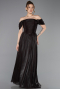 Abschlusskleid Lang Chiffon Braun ABU5920