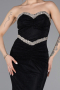 Abendkleid im Meerjungfrau-Stil Lang Spitze Schwarz ABU5921