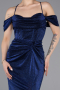Abschlusskleid Lang Sächsischblau ABU5925