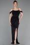 Abschlusskleid Lang Schwarz ABU5925