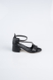 Abendkleid für Kinder Leder Schwarz SE796