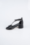 Abendkleid für Kinder Leder Schwarz SE796