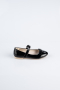 Kinderschuhe Lackleder Schwarz SE201
