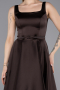 Partykleid Midi Satin Braun ABK2586