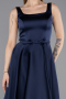 Partykleid Midi Satin Marineblau ABK2586