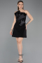 Partykleid Kurz Schwarz ABK2582