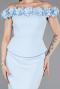 Partykleid Midi Eisblau ABK2583