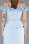Partykleid Midi Eisblau ABK2583