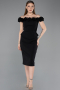 Partykleid Midi Schwarz ABK2583